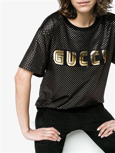 gucci summer shirt|Gucci black and gold dress.